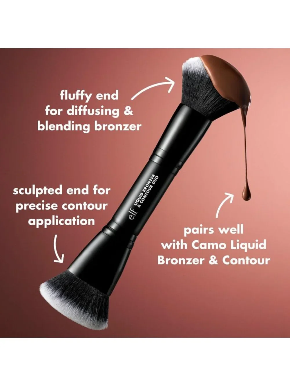 Liquid Bronzer & Contour Duo with Brush | Flawless Glow & Sculpting Tool